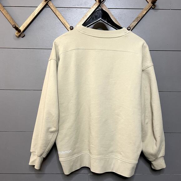 Lululemon Perfectly Oversized Crew Trench Tan Women's Size 8 - Picture 3 of 3